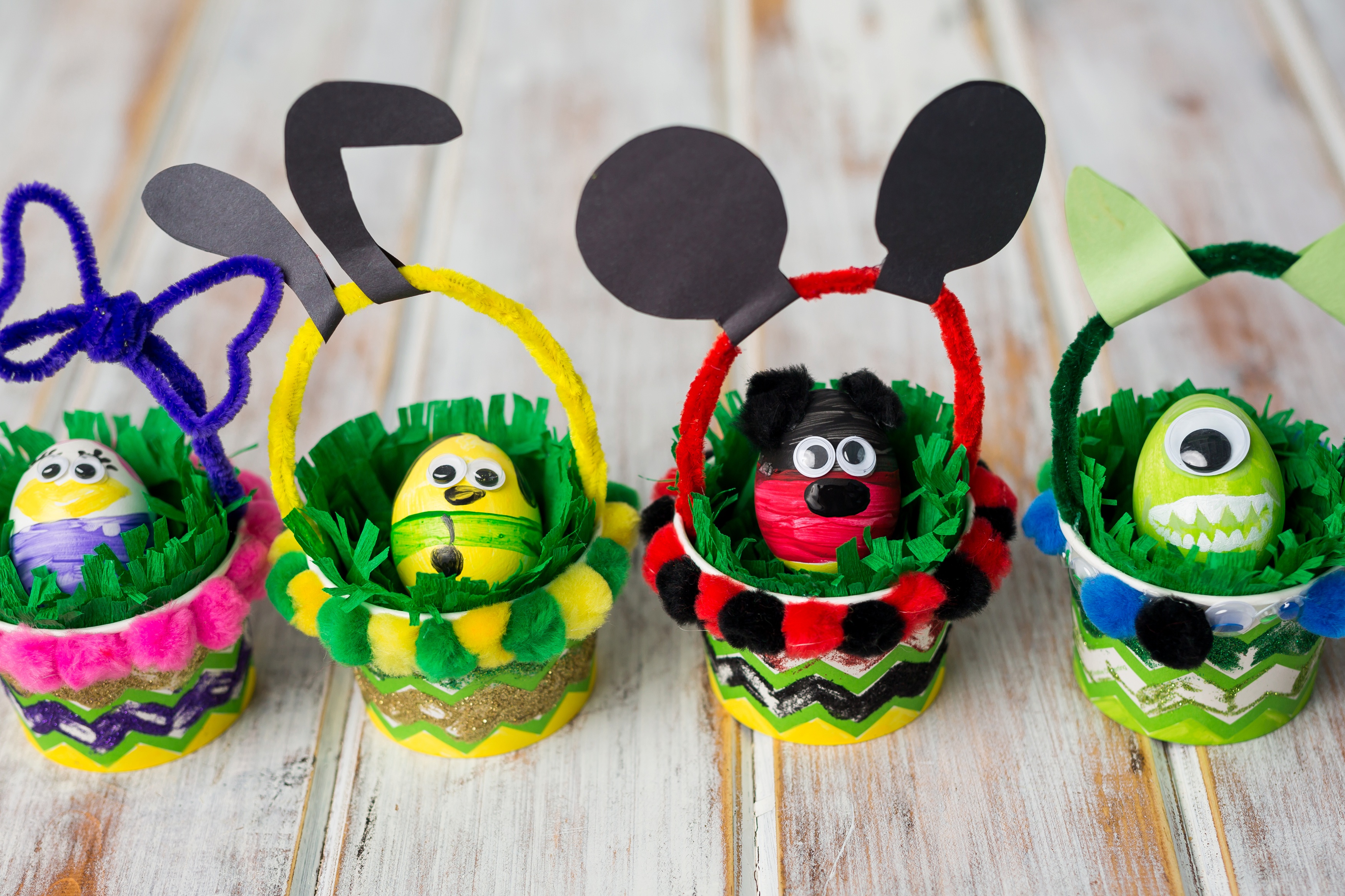 DIY Disney Easter Basket, Disney at Home, Magic for Miles, Disney Easter Craft, Disney Easter Project