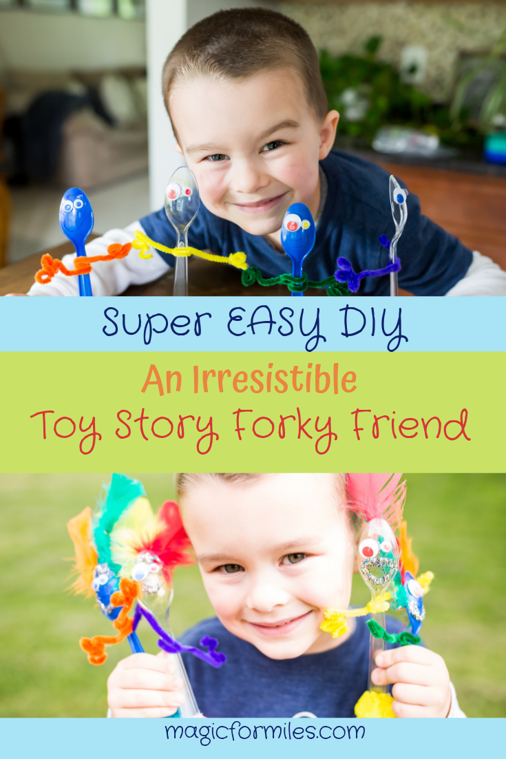 DIY Forky Toy Story 4, Toy Story DIY, Magic for Miles