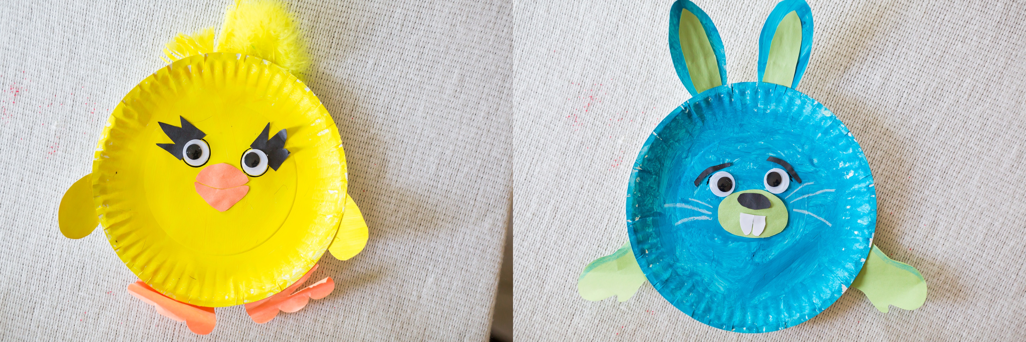 DIY Ducky and Bunny Paper Plate Craft Toy Story 4, Toy Story 4 Craft, Magic for Miles