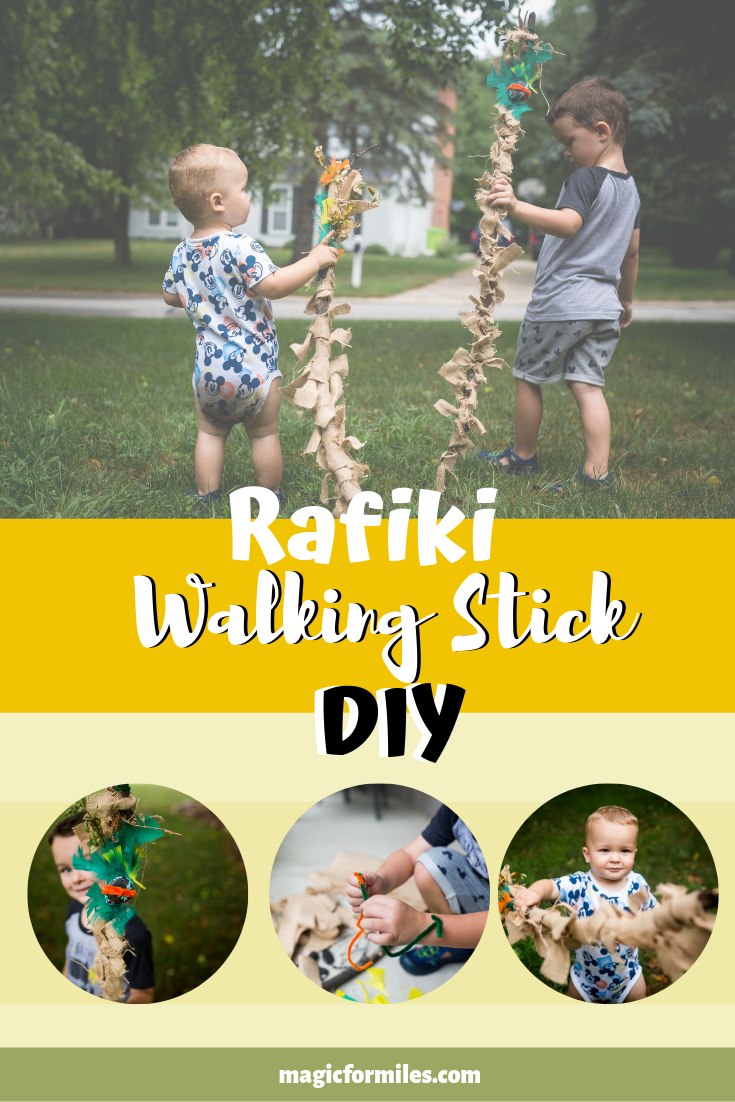 DIY Walking Stick, Rafiki Walking Stick. Lion King Monkey Walking Stick