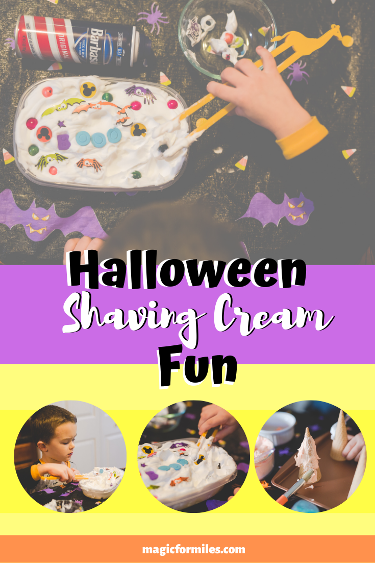 Halloween Shaving Cream Fun