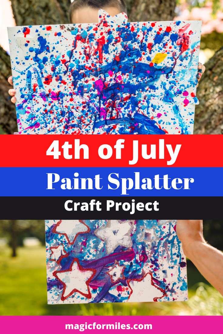 4th of July Splatter Paint