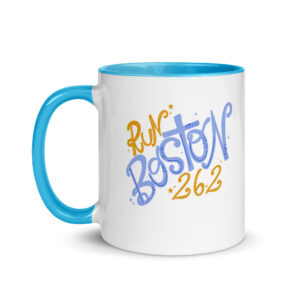 Run Boston 26.2 Mug with Color Inside